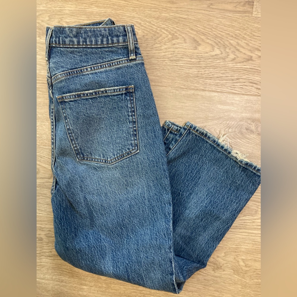 Vintage Wide Leg Crop Mom Jeans